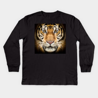 Siberian Tiger Kids Long Sleeve T-Shirt